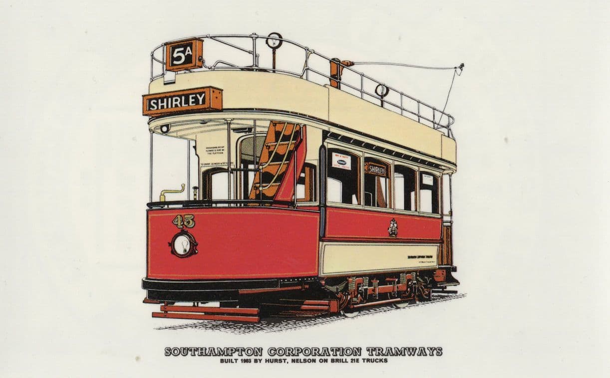 Number 5A Bus To Shirley Southampton Corporations Tramways Postcard