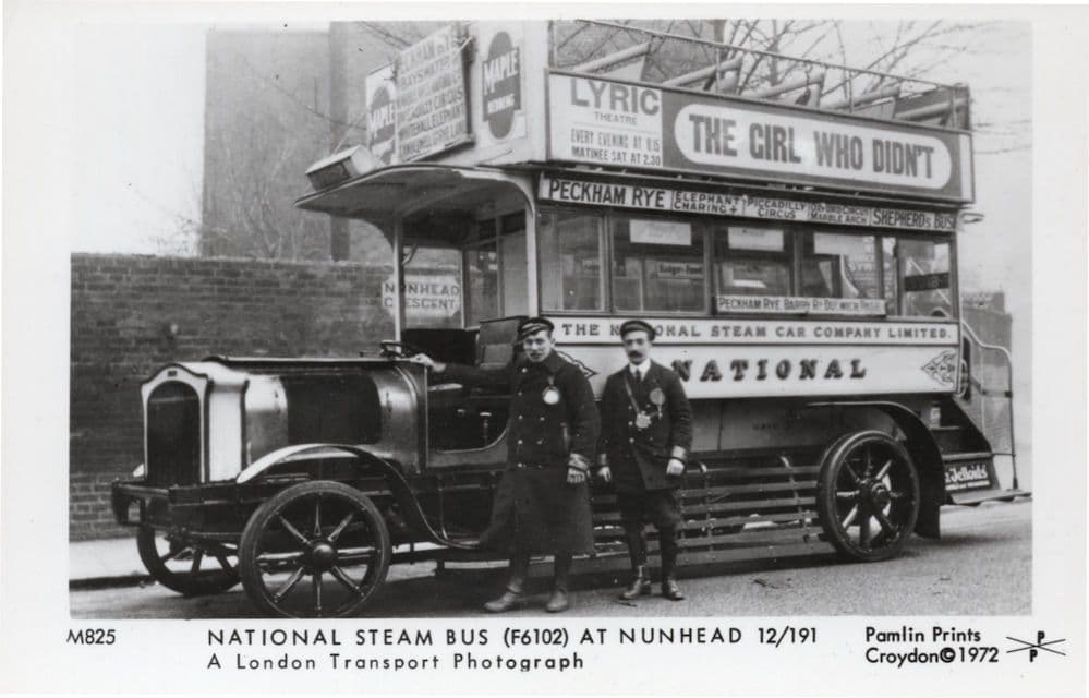 Nunhead Bus Driver Ticket Inspector London Transport Photo Postcard