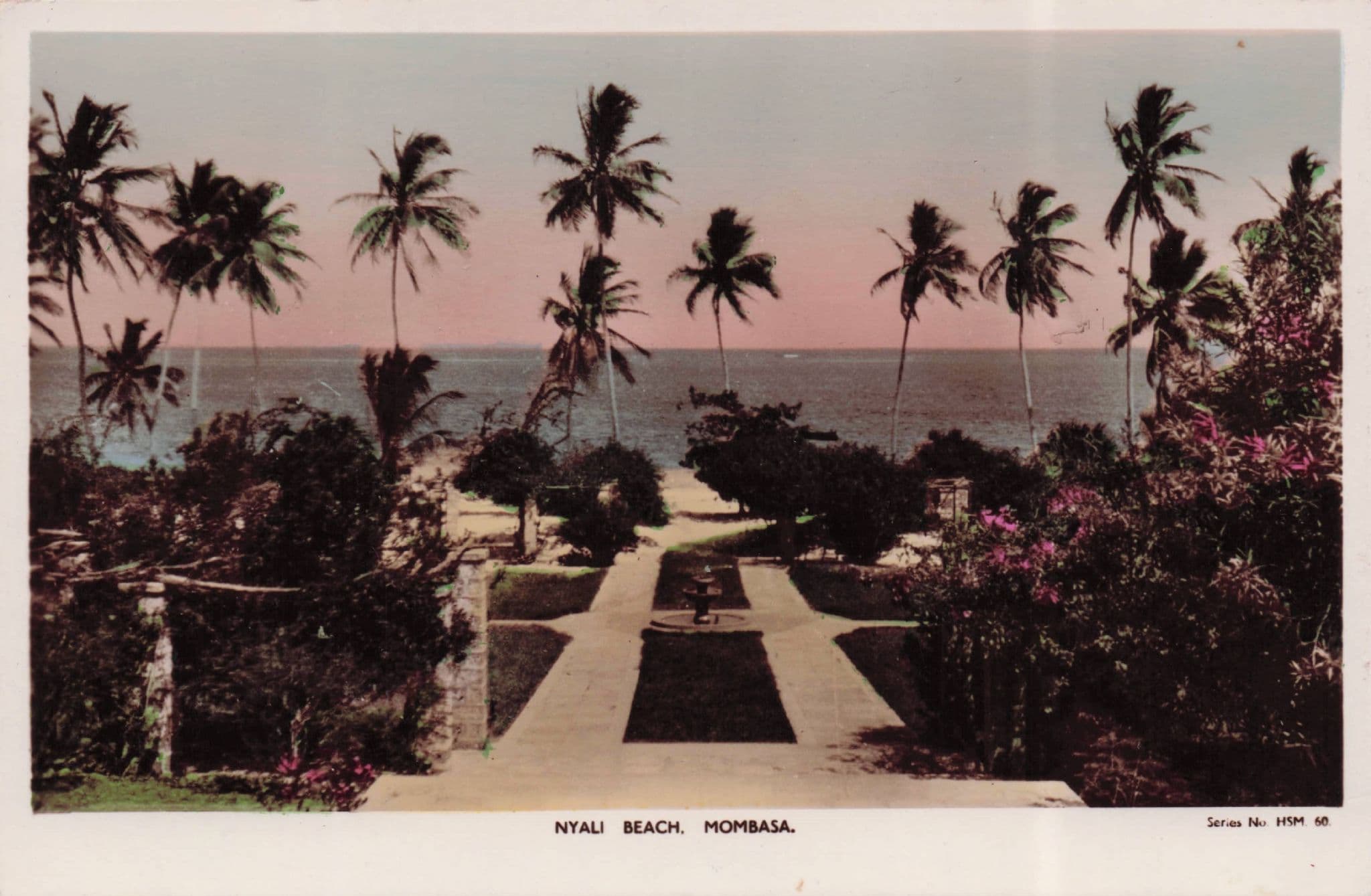 Nyali Beach Mombasa African Stunning Old Real Photo Postcard