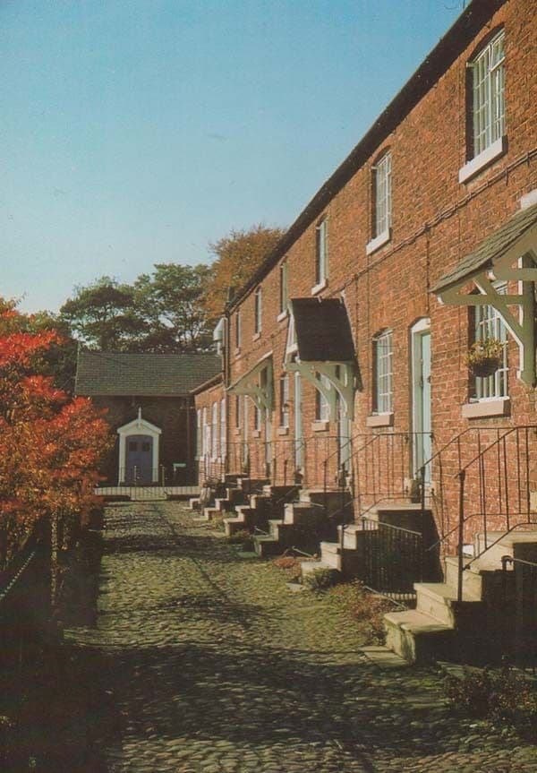 Oak Cottages Terrace House Houses Styal Village Lancashire Rare Postcard