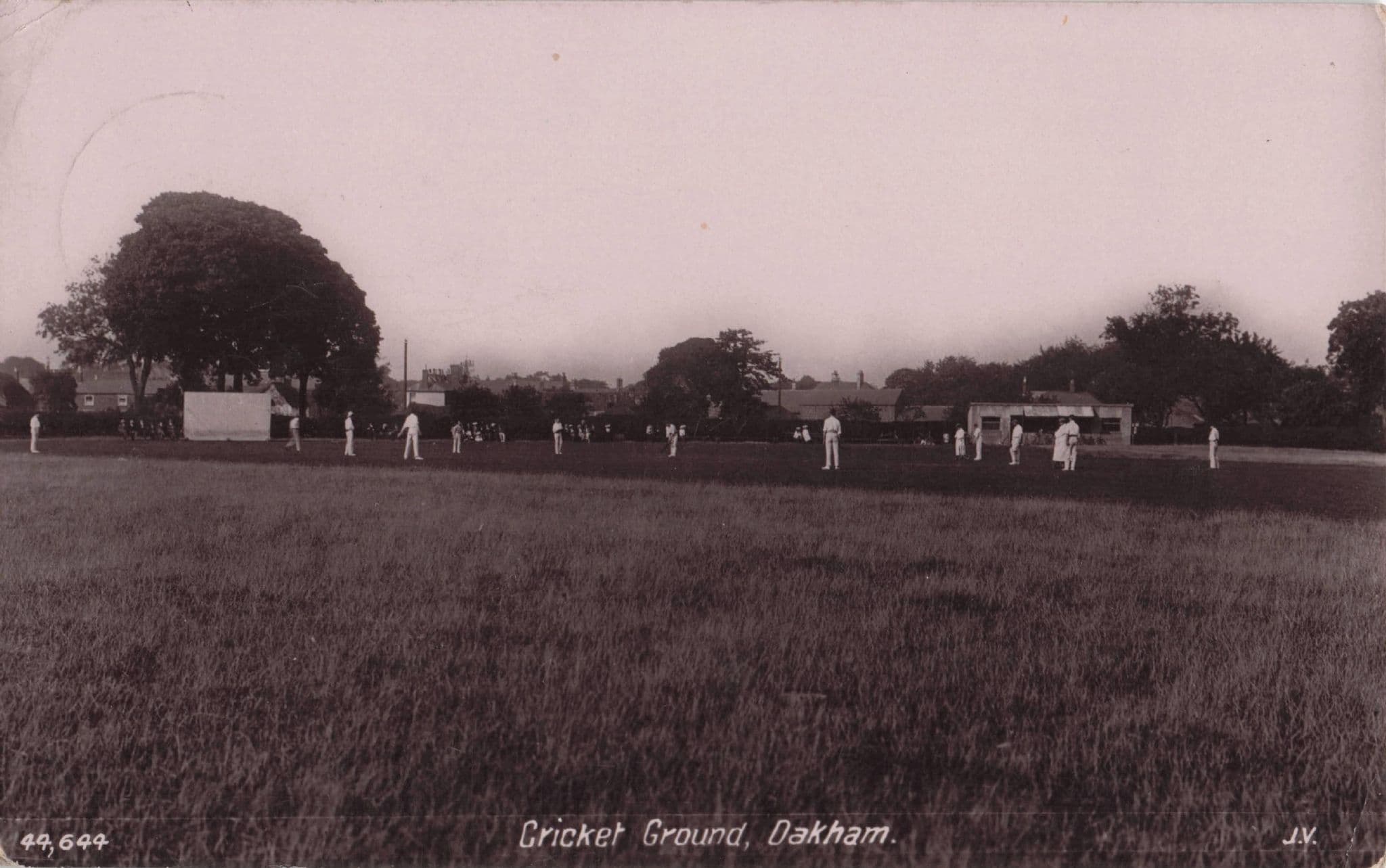 Oakham Rutlands West Midlands Cricket Ground RPC Antique Postcard