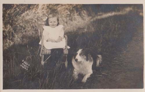 Oakley Girl In Chair Antique Suffolk Photographer Advertising Postcard