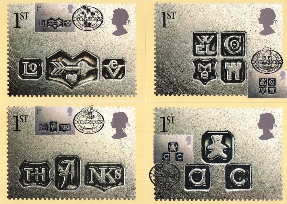 Occasion Stamps 2x SET OF 14 x PHQ Postcards Frank Stamp s
