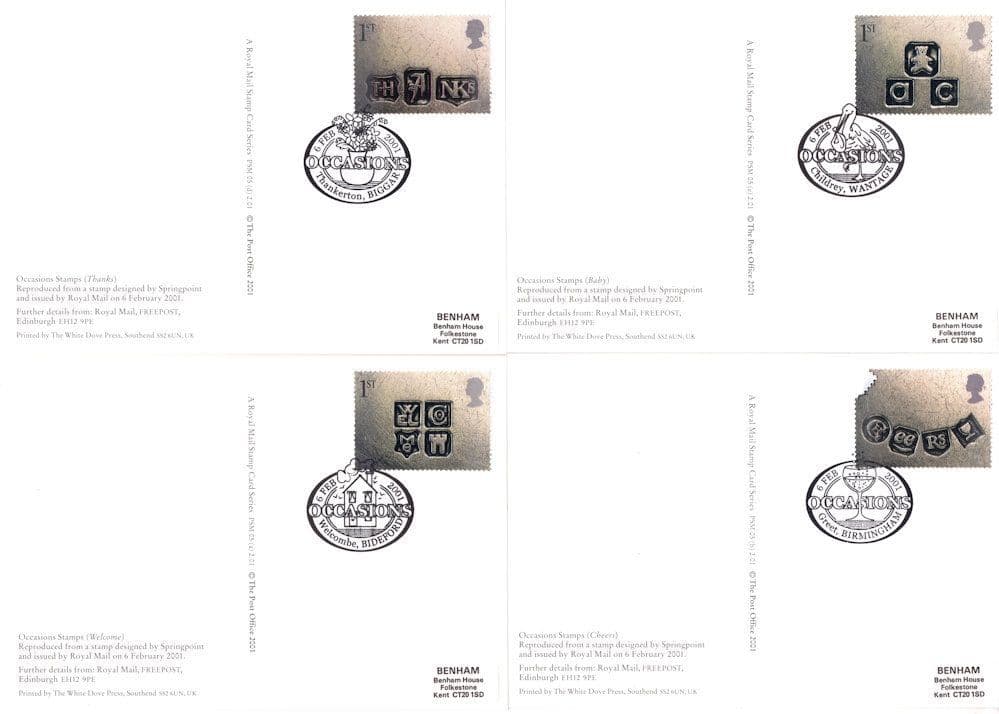 Occasion Stamps 2x SET OF 14 x PHQ Postcards Frank Stamp s