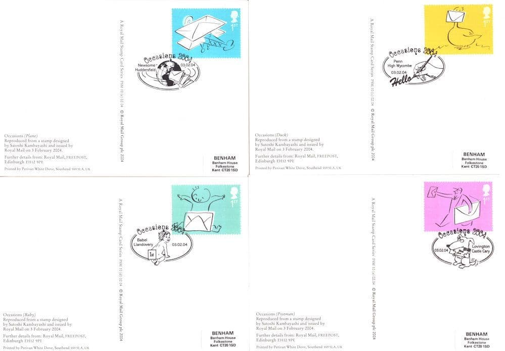 Occasions ULTIMATE 3x Greeting SETS OF PHQ Postcard Stamps Bundle