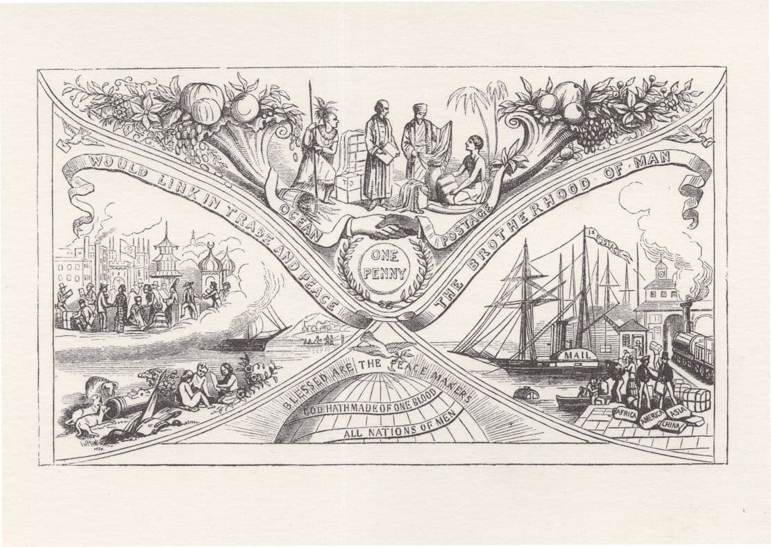Ocean Penny Postage Dundee Scottish Victorian Envelope Postcard