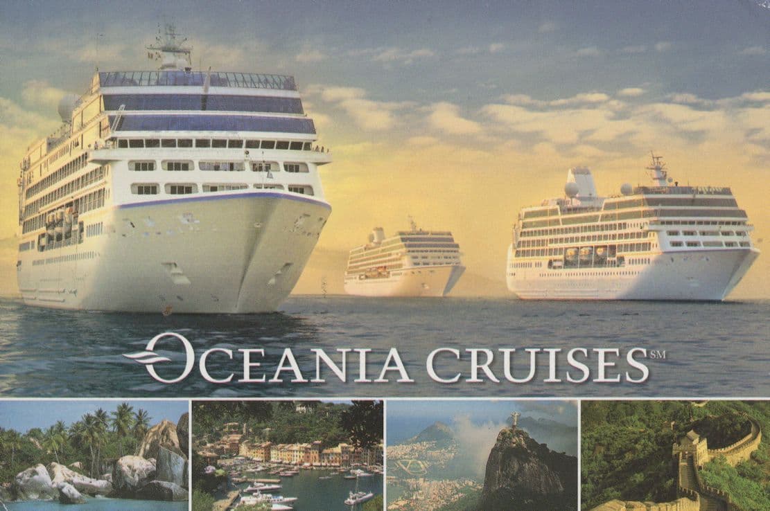 Oceania Cruise Ship Posted Oman On Cruise Holiday Postcard