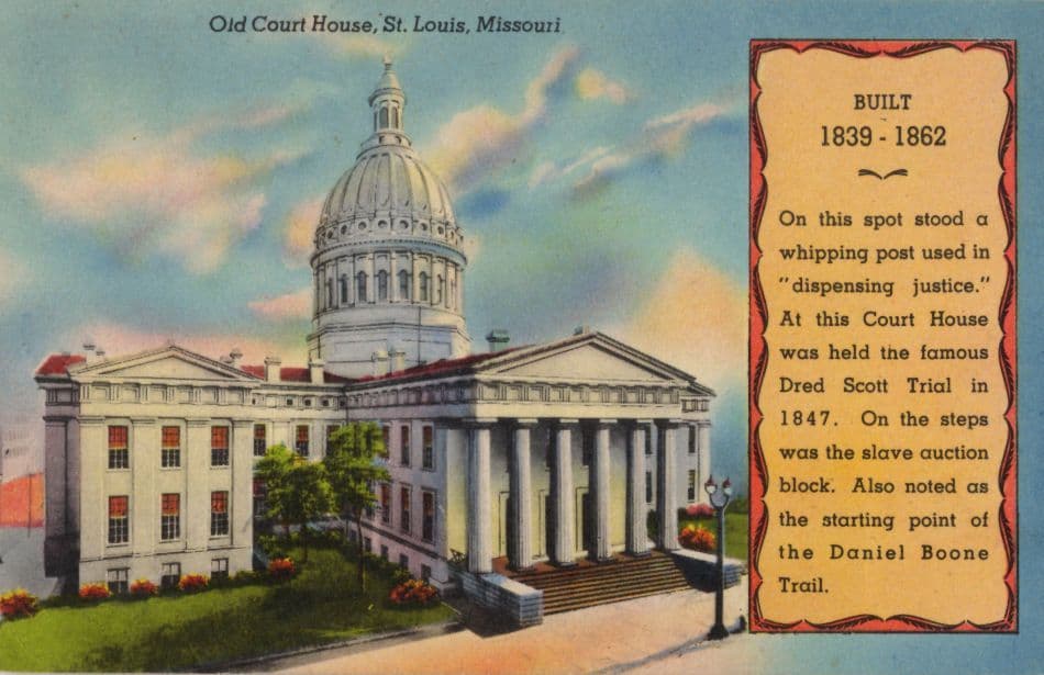 Old Court House St Louis Missouri Built 1839-1862 Vintage Linen Postcard