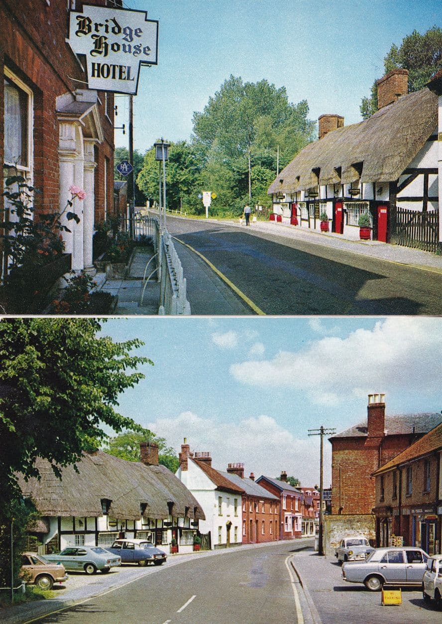 Old Houses At Ringwood Hampshire 2x 1970s Postcard s