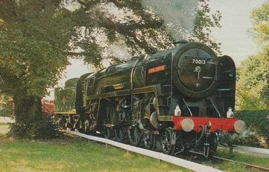 Oliver Cromwell Britannia Class Pacific Train Bressingham Steam Museum Postcard