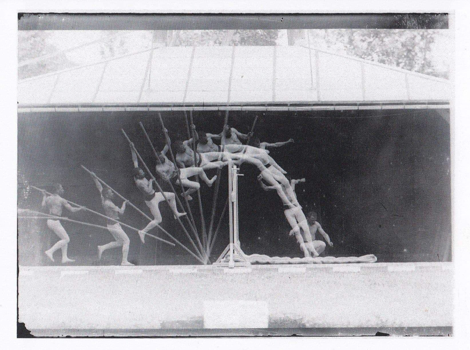 Olympic Games Victorian High Jump In Slow Motion Art Photo Postcard
