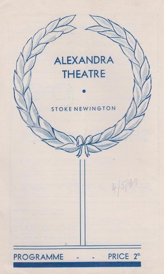 On The Spot Edgar Wallace WW2 Drama Stoke Newington London Theatre Programme