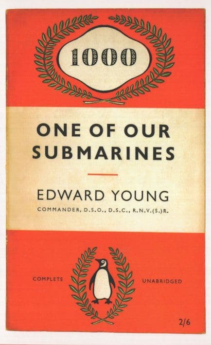 One Of Our Submarines Edward Young 1954 Book Postcard