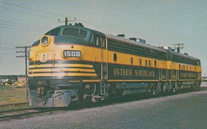 Ontario Northland 1961 Canadian Railway Railroad Train Cochrane Rare Postcard