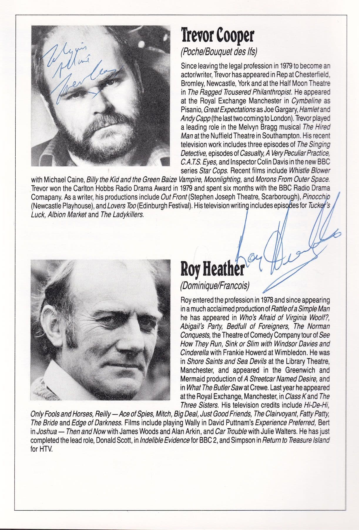 Oona Kirsch Only Fools & Horses Court In The Act Hand Signed Programme