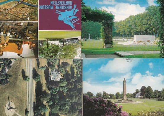 Oosterbeek Airborne Cemetary Museum Harteinstein Belgium Military 4x Postcard s