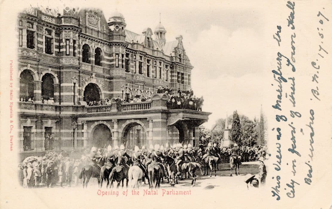 Opening Of The Natal Parliament South Africa Old Postcard