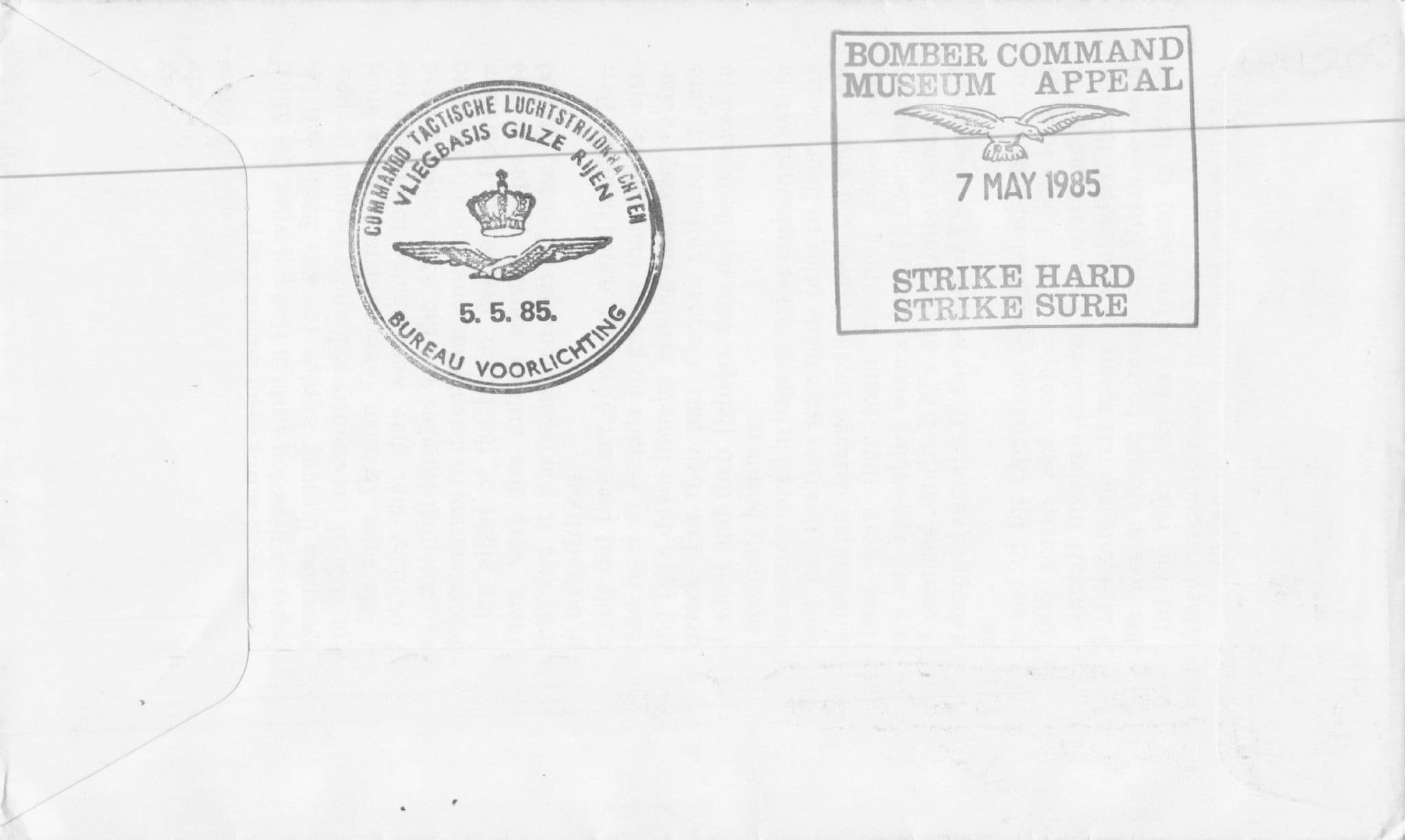 Operation Manna 1985 Holland WW2 Food Drops Hand Signed Military FDC