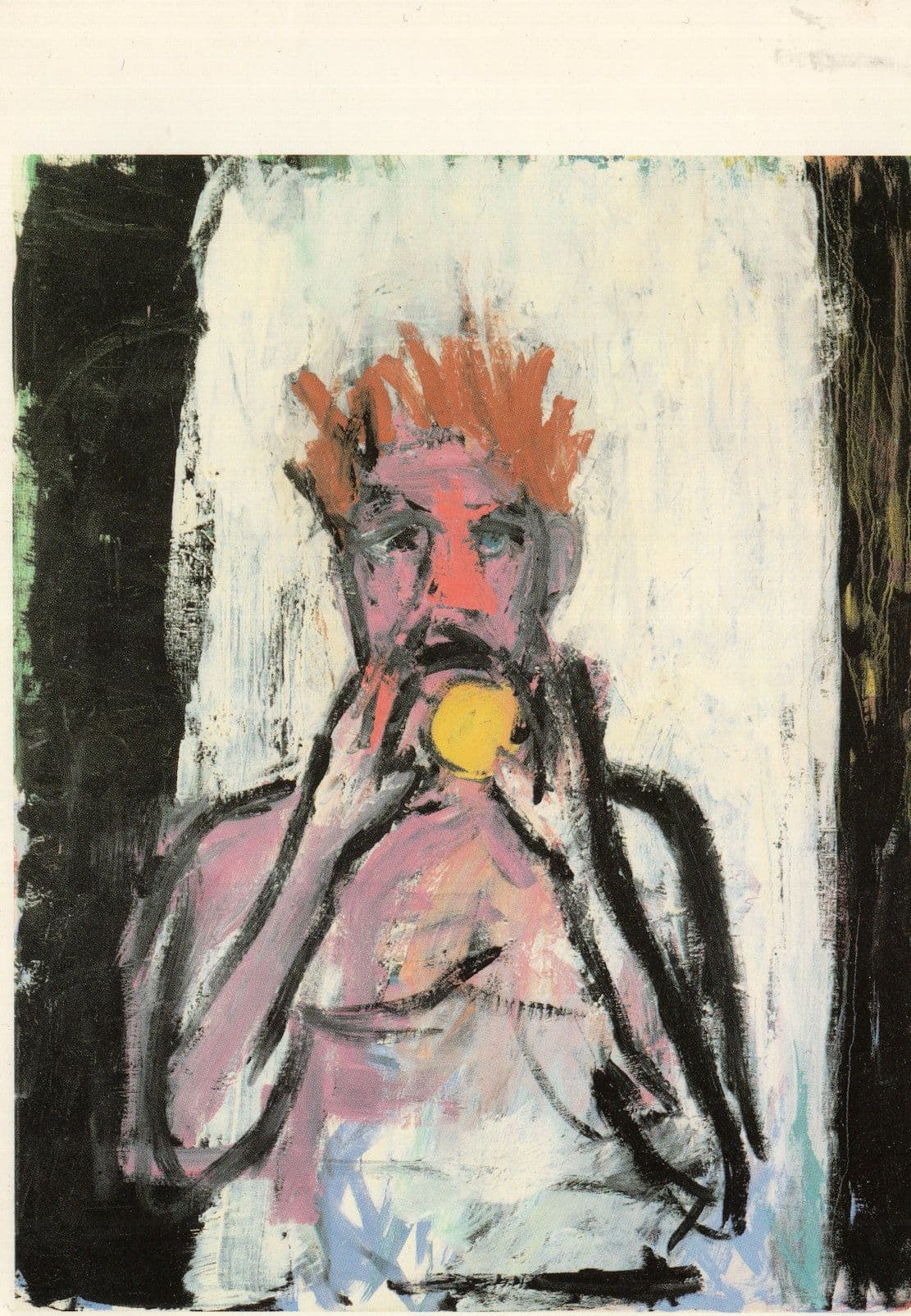 Orangenesser 1981 Painting By Georg Baselitz German Postcard