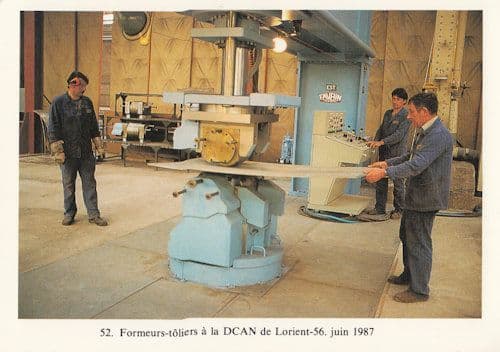 Orient French Ship On Deck 1987 Crew Postcard