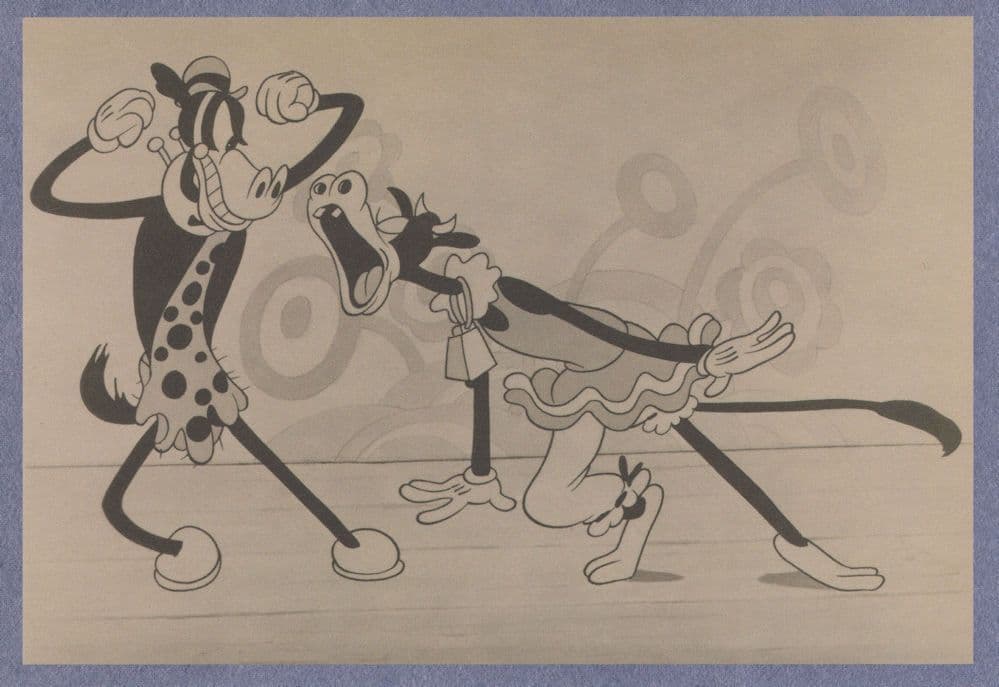 Orphans Benefit Goofy Walt Disney 1934 Cartoon Still Postcard