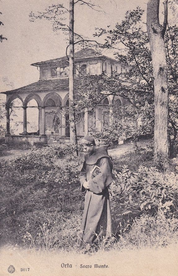 Orta Sacra Monte Italian Old Postcard
