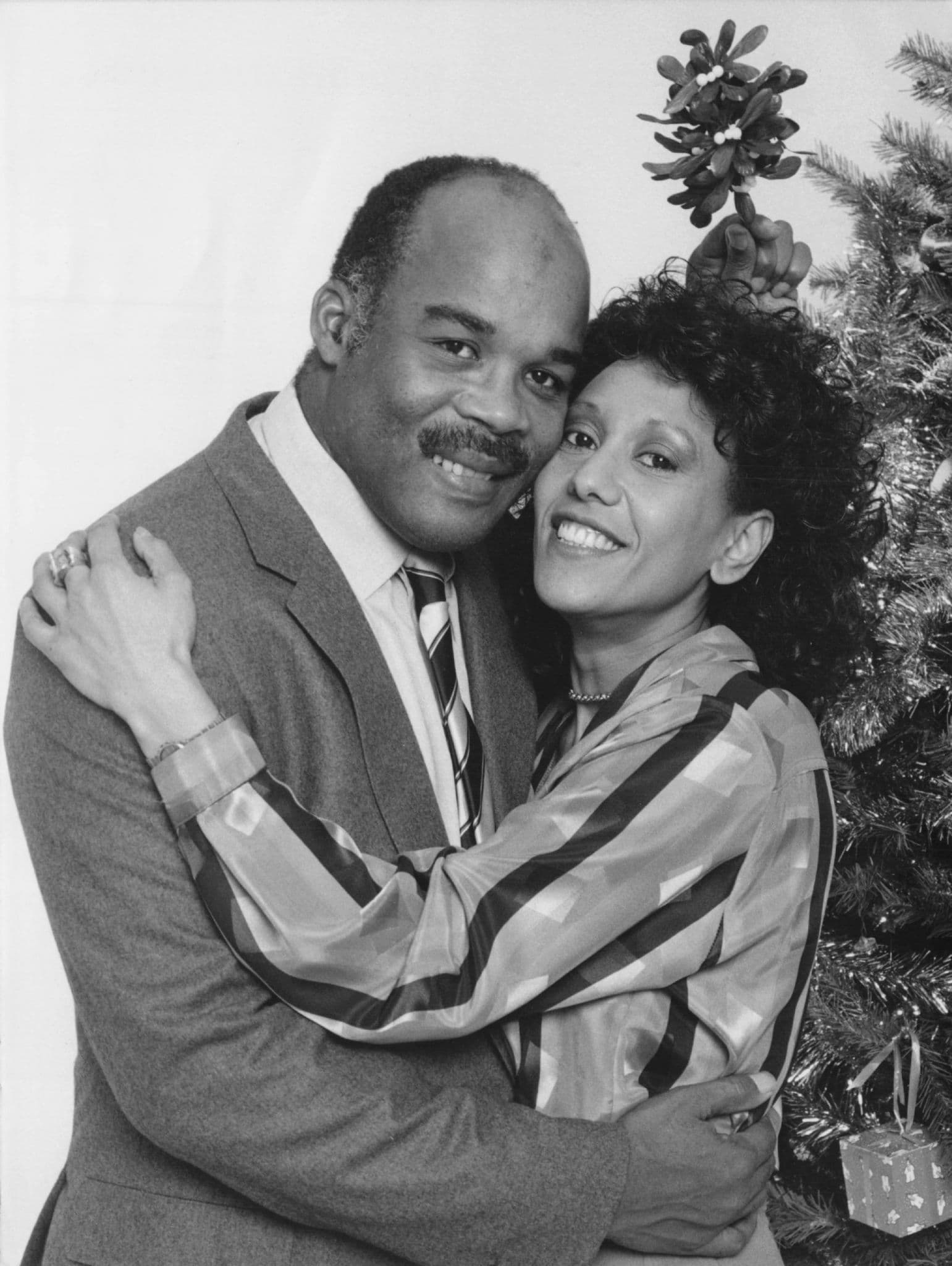 Oscar James & Hannah Carpenter Christmas Day Eastenders 1986 Press Photo