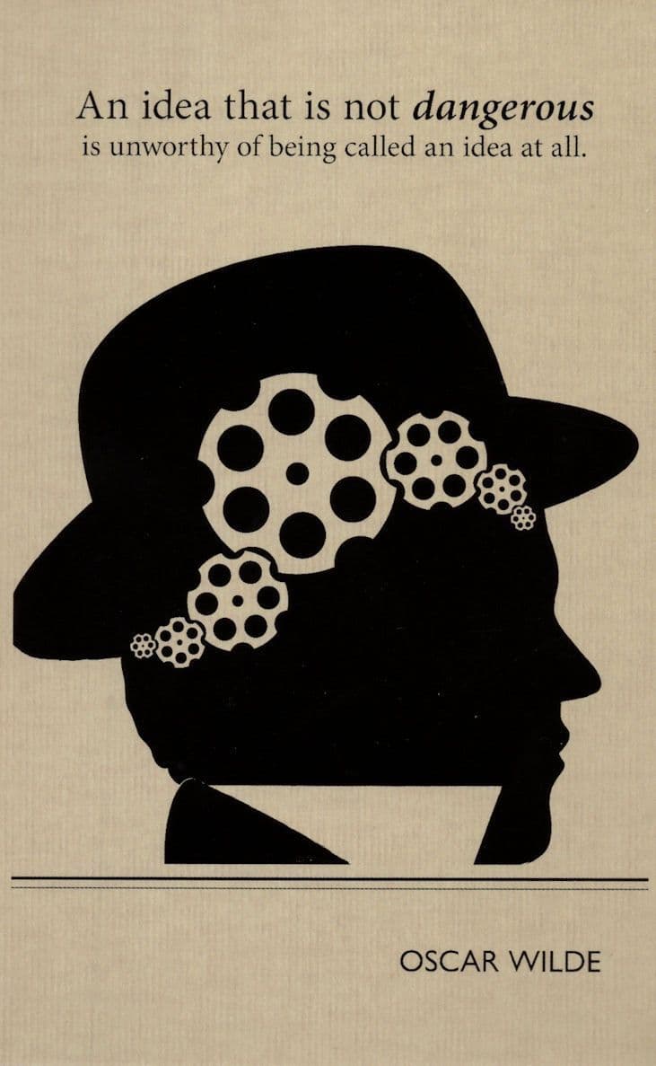 Oscar Wilde The Critic As Artist Book Quote Postcard
