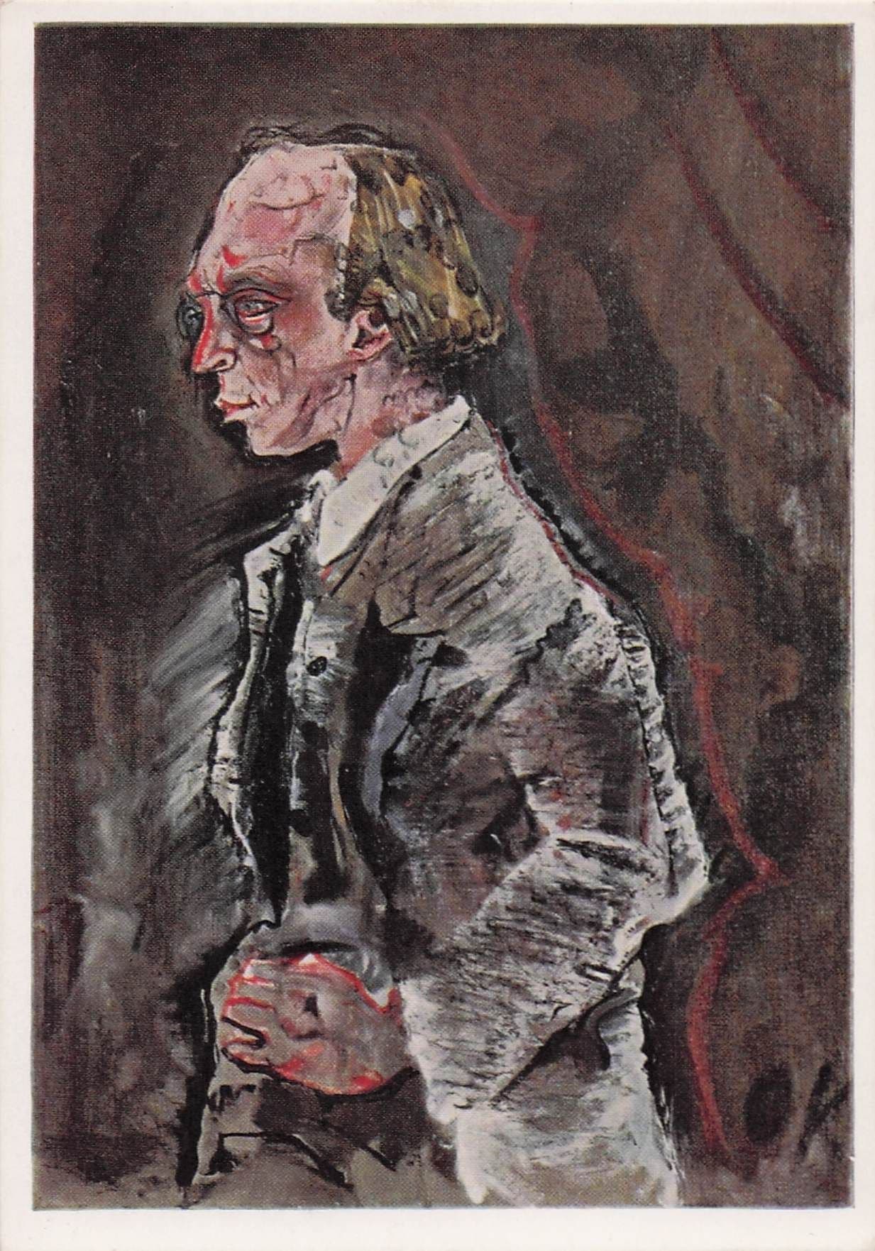 Oskar Kokoschka Herwarth Walden Tate Gallery Russian Painting Postcard