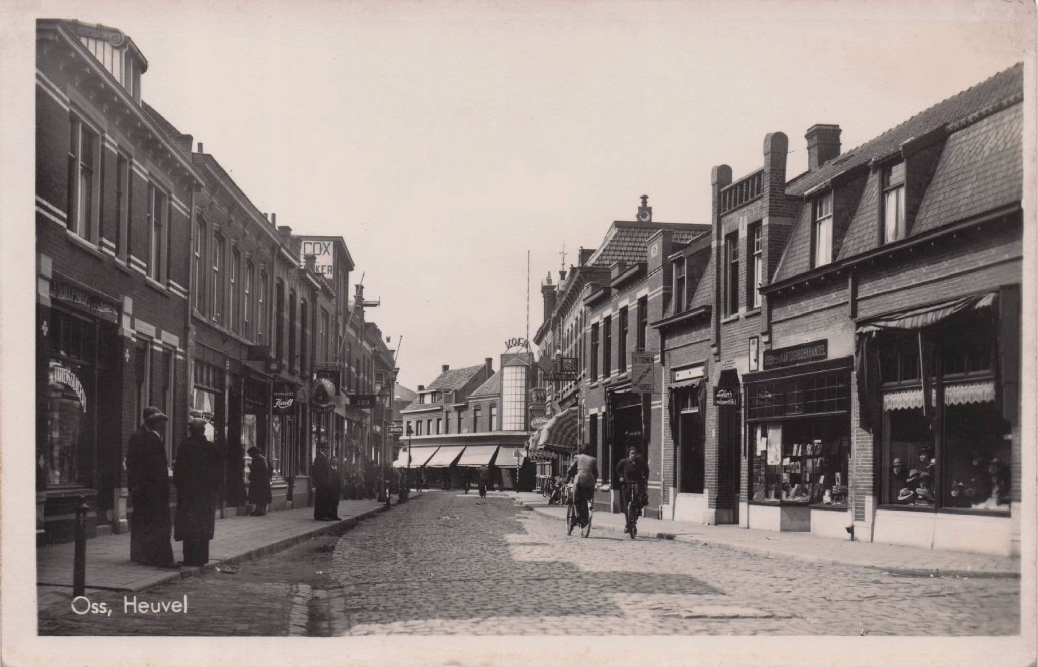 Oss Heuvel North Brabant Bicycles Holland Vintage Real Photo Postcard