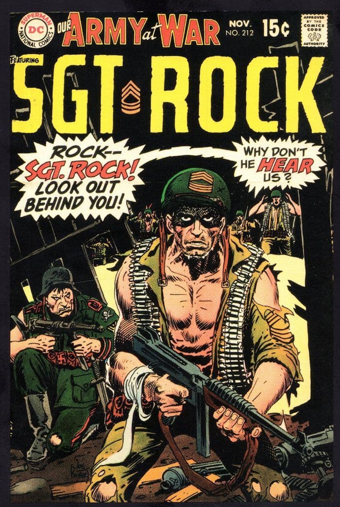 Our Army At War No 312 Sgt Rock DC Comic Book Artist Postcard