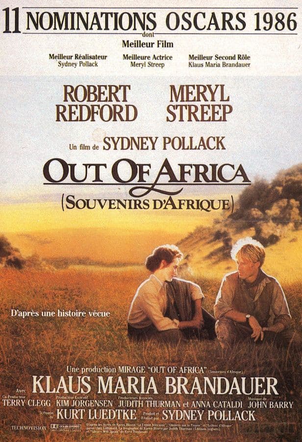 Out Of Africa Robert Redford Meryl Streep French Film Postcard