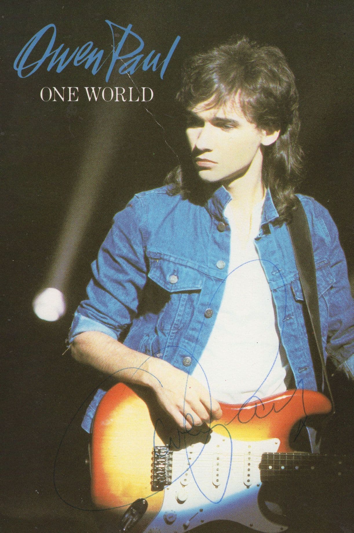Owen Paul Scottish Singer Guitarist Hand Signed Photo Please Read