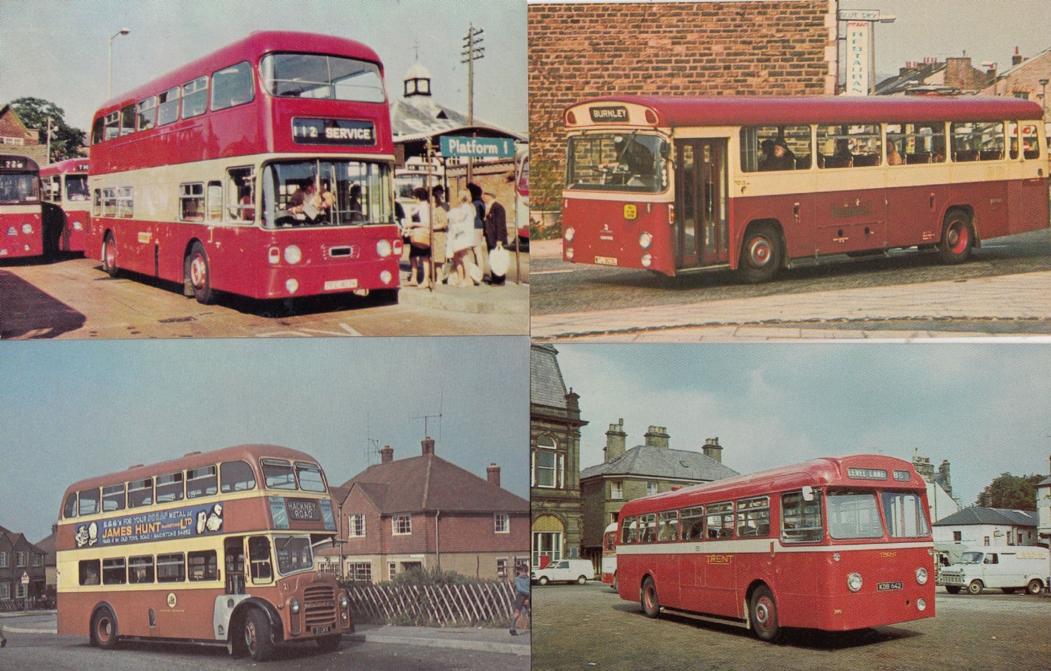 Oxford 112 Level Lane Trent Rossendale 3 Maidstone Bus 4x Postcard s