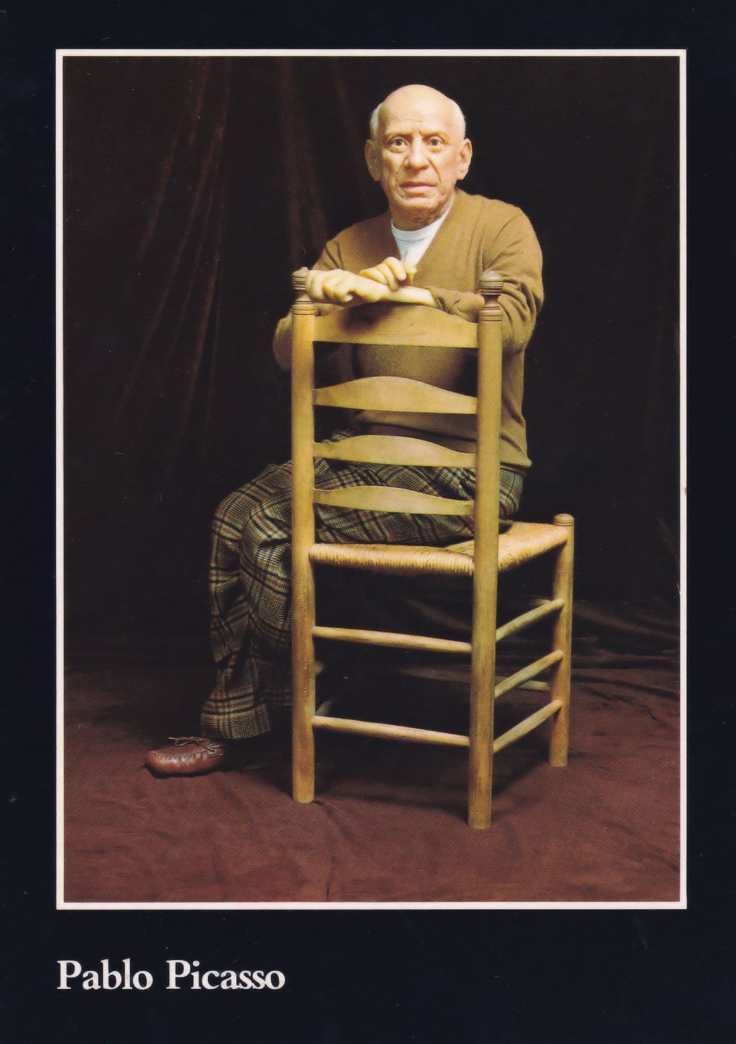 Pablo Picasso 1986 Waxwork Madame Tussauds London Museum Postcard