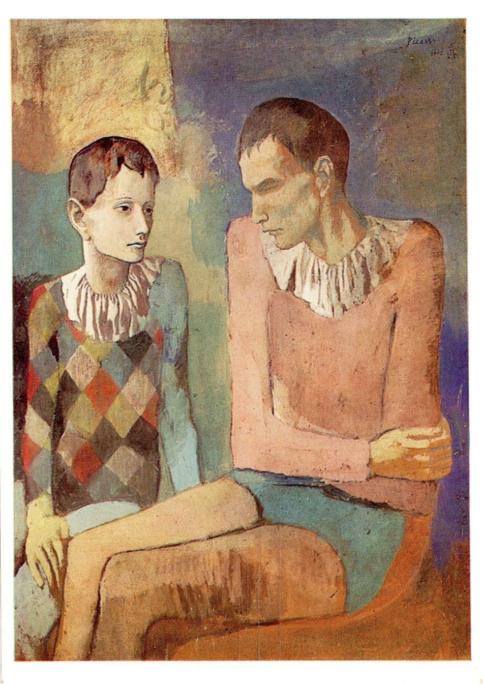Pablo Picasso Acrobate A La Boule Moscow Painting Postcard