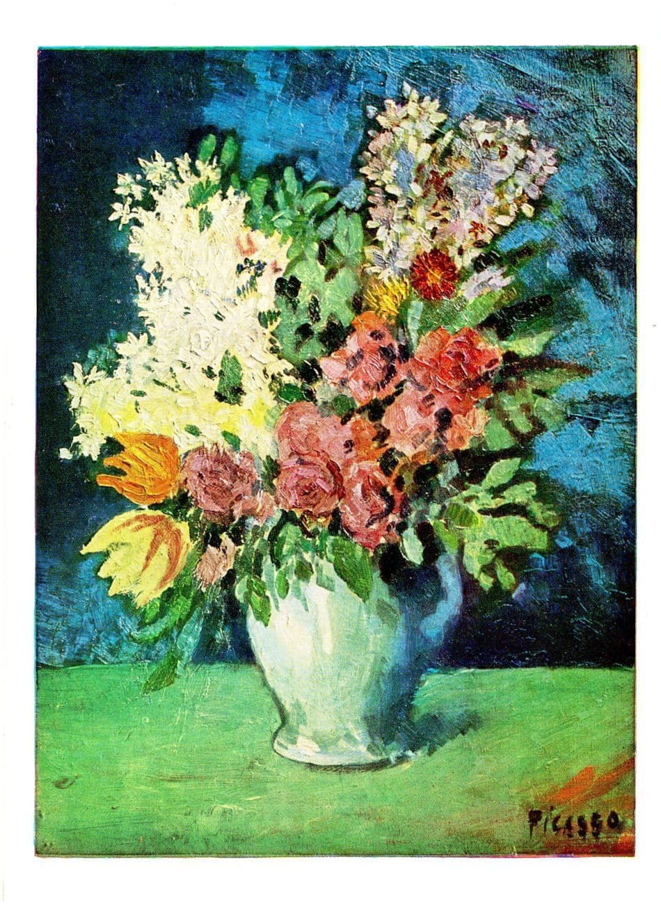 Pablo Picasso Flowers Tate Gallery London Painting Postcard