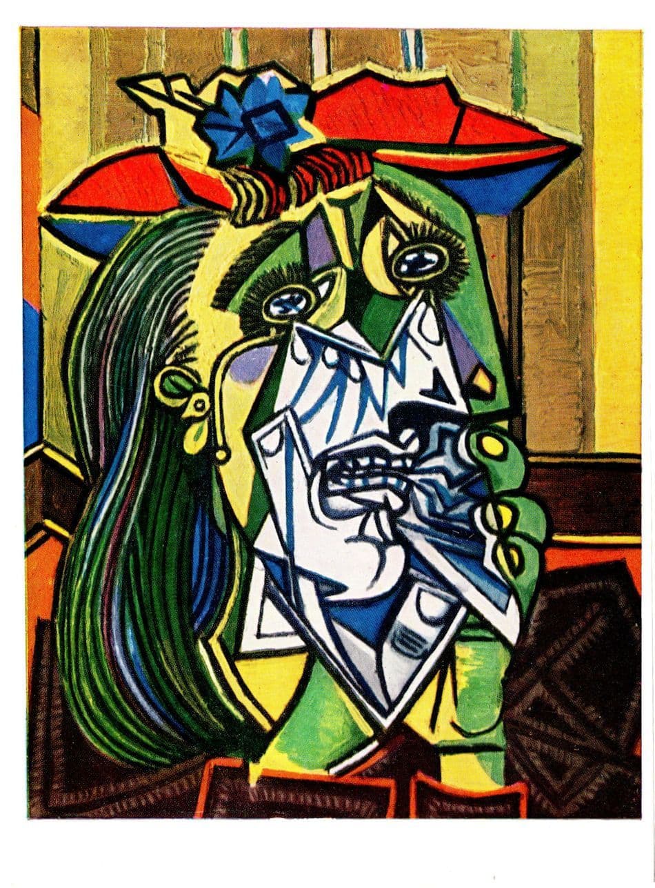 Pablo Picasso La Femme Qui Pleure Pallas Gallery Painting Postcard