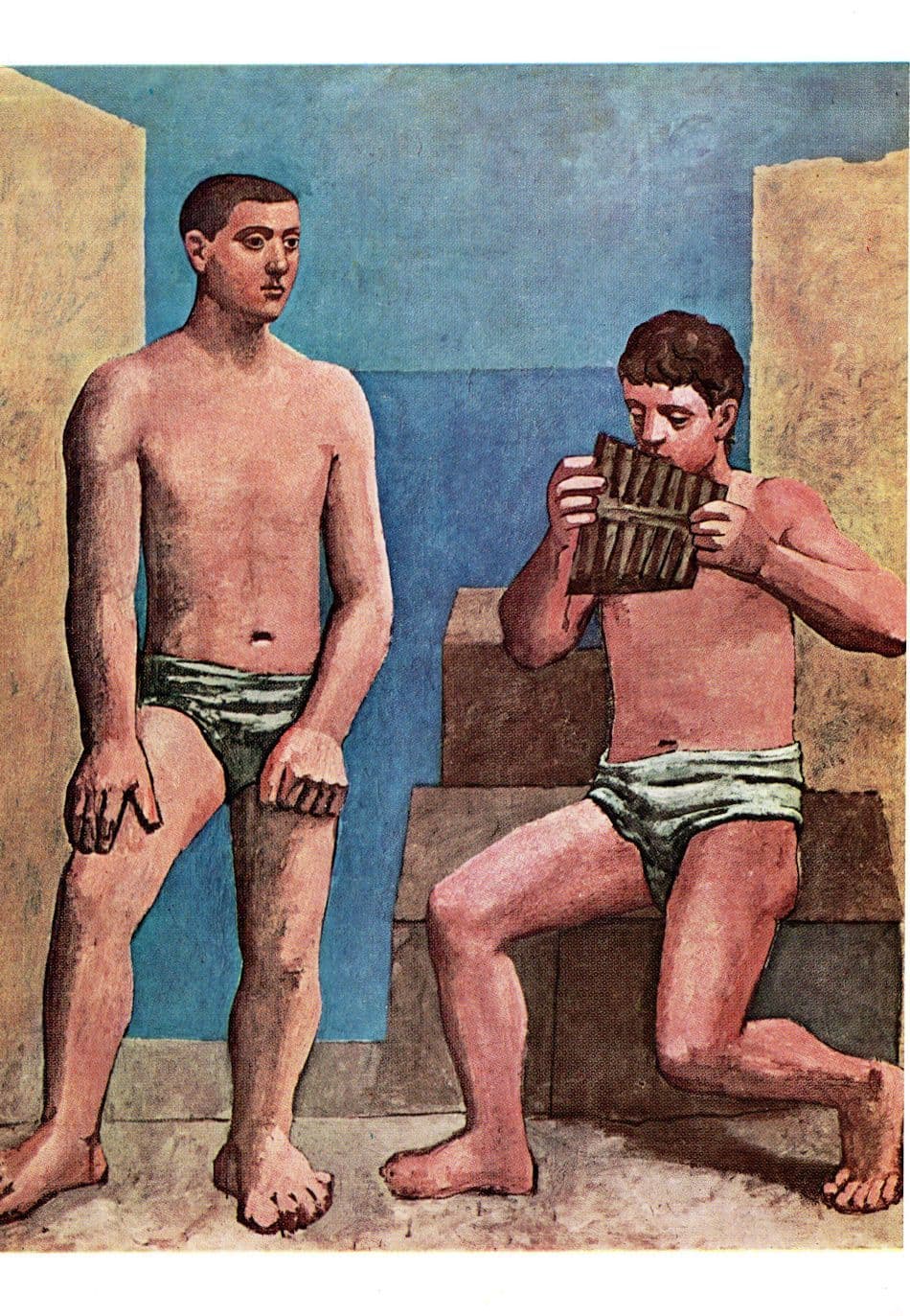 Pablo Picasso Pipes Of Pan London Pallas Gallery Painting Postcard