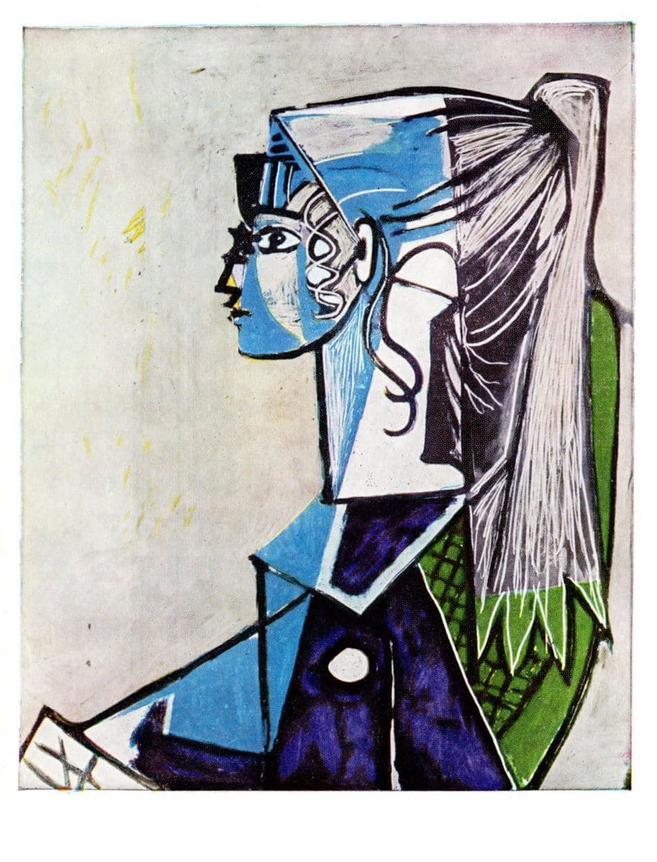 Pablo Picasso Portrait Of A Young Woman Soho Gallery Painting Postcard