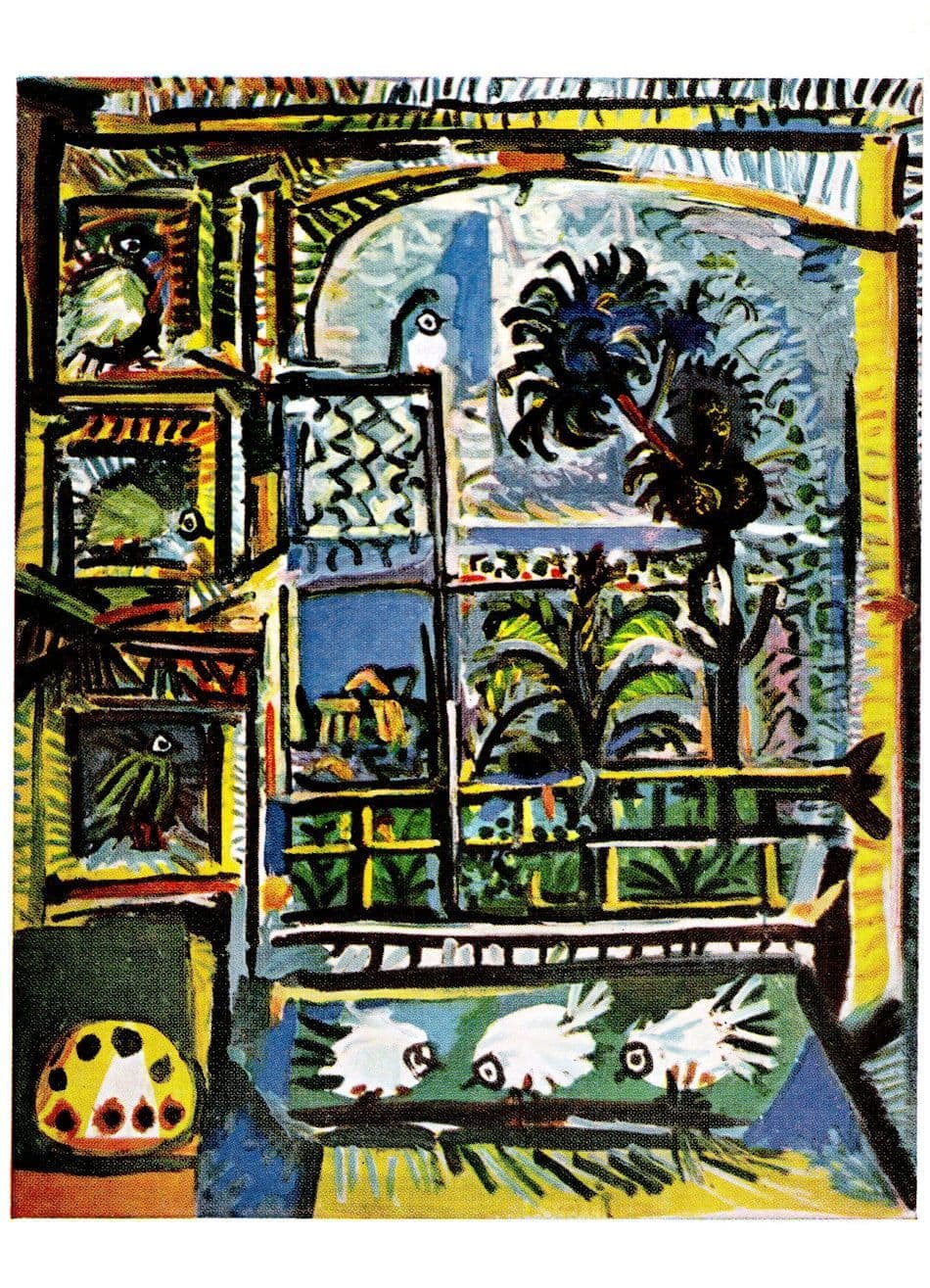 Pablo Picasso The Pigeons Soho Gallery London Painting Postcard