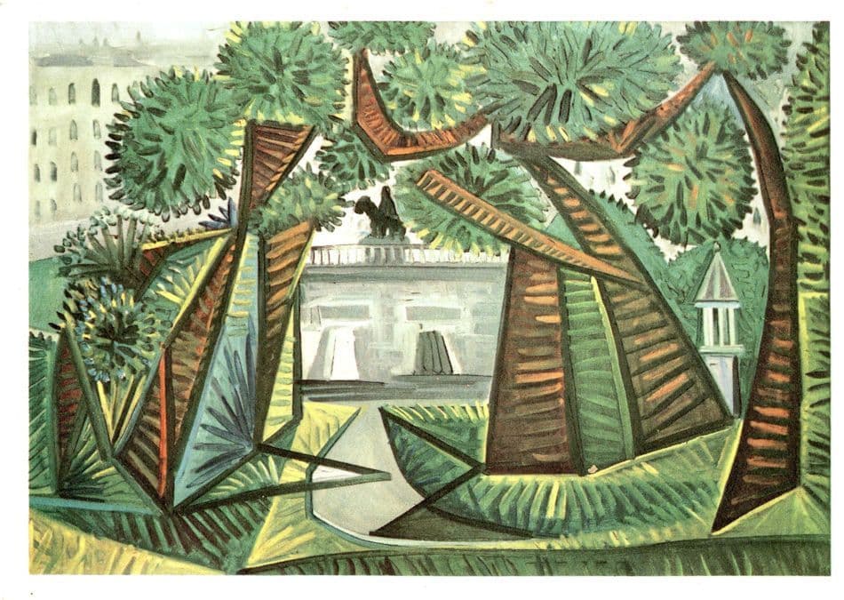Pablo Picasso Vert Galand Square Painting Postcard