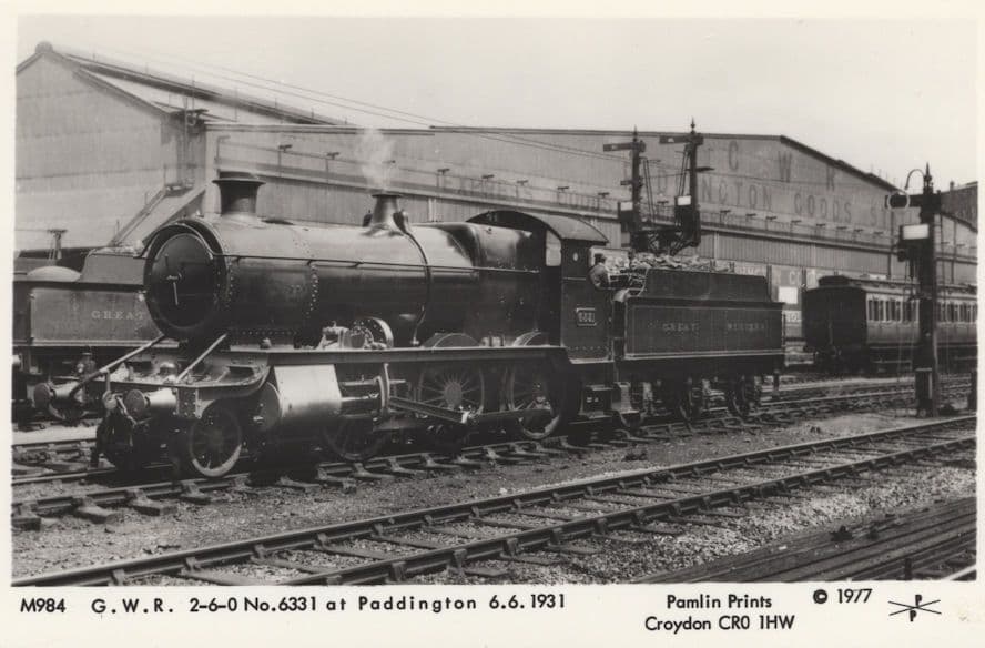 Paddington Train 6331 Railway Station in 1931 Postcard