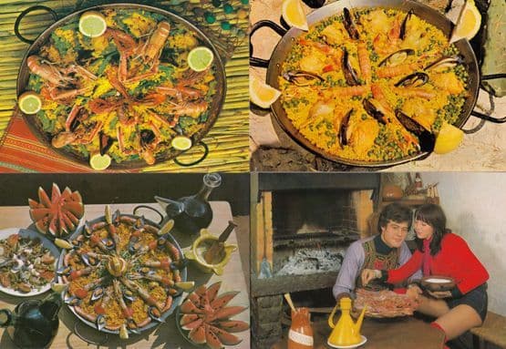 Paella Seafood 4x Spanish Postcard s