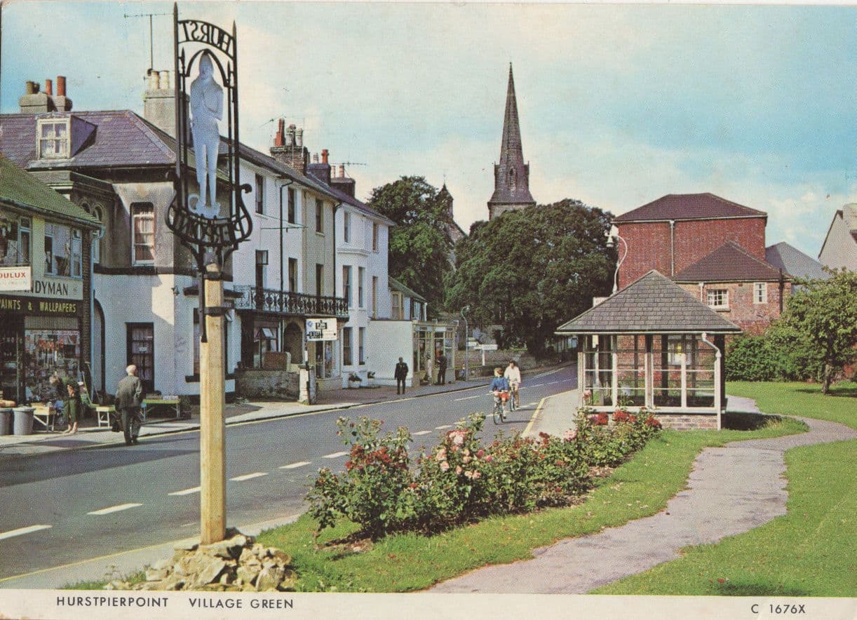 Painting Painters Art Shop Handy Crafts Hurstpierpoint Sussex 1970s Postcard