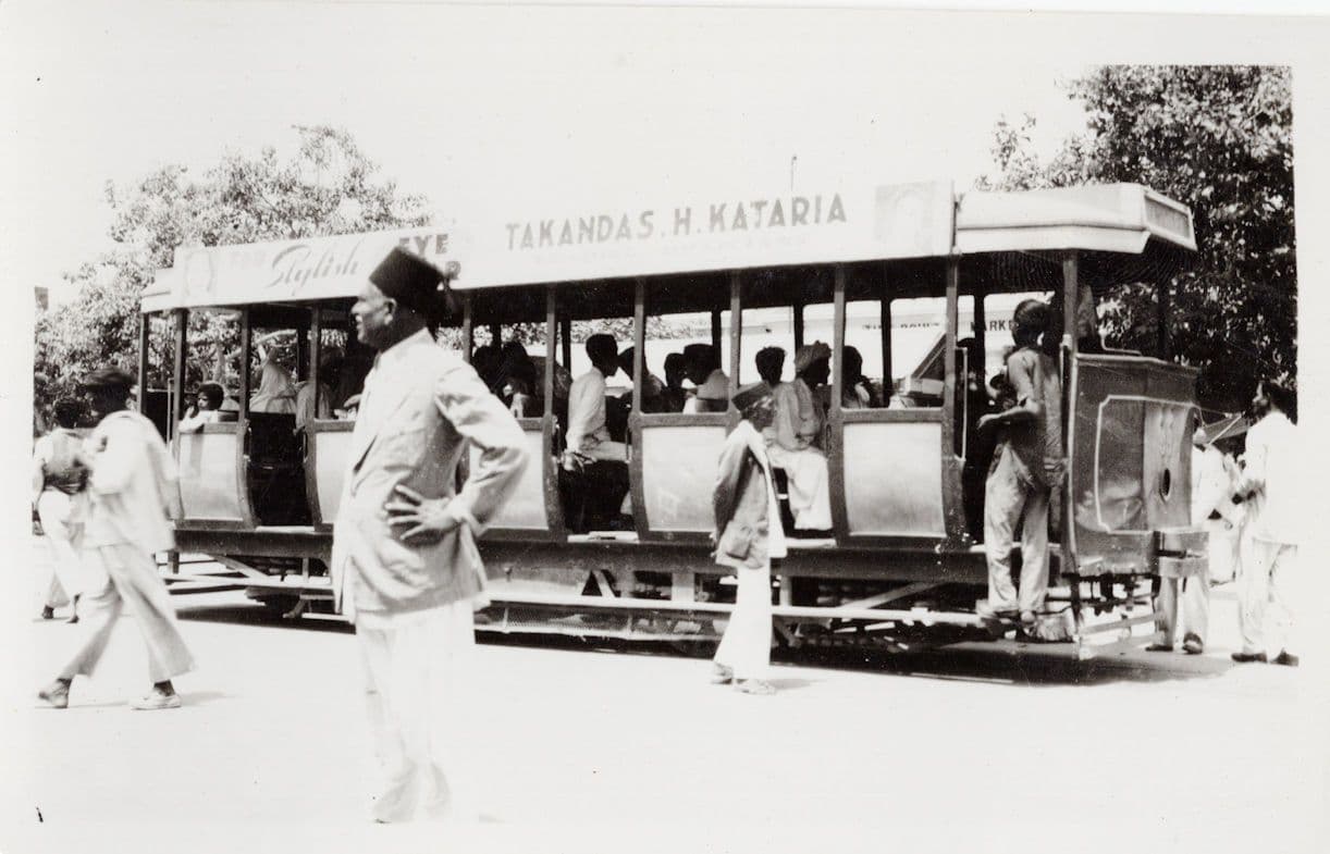 Pakistan Bus Coach Tour Rides Fez Hat Old Real Photo Indian Postcard