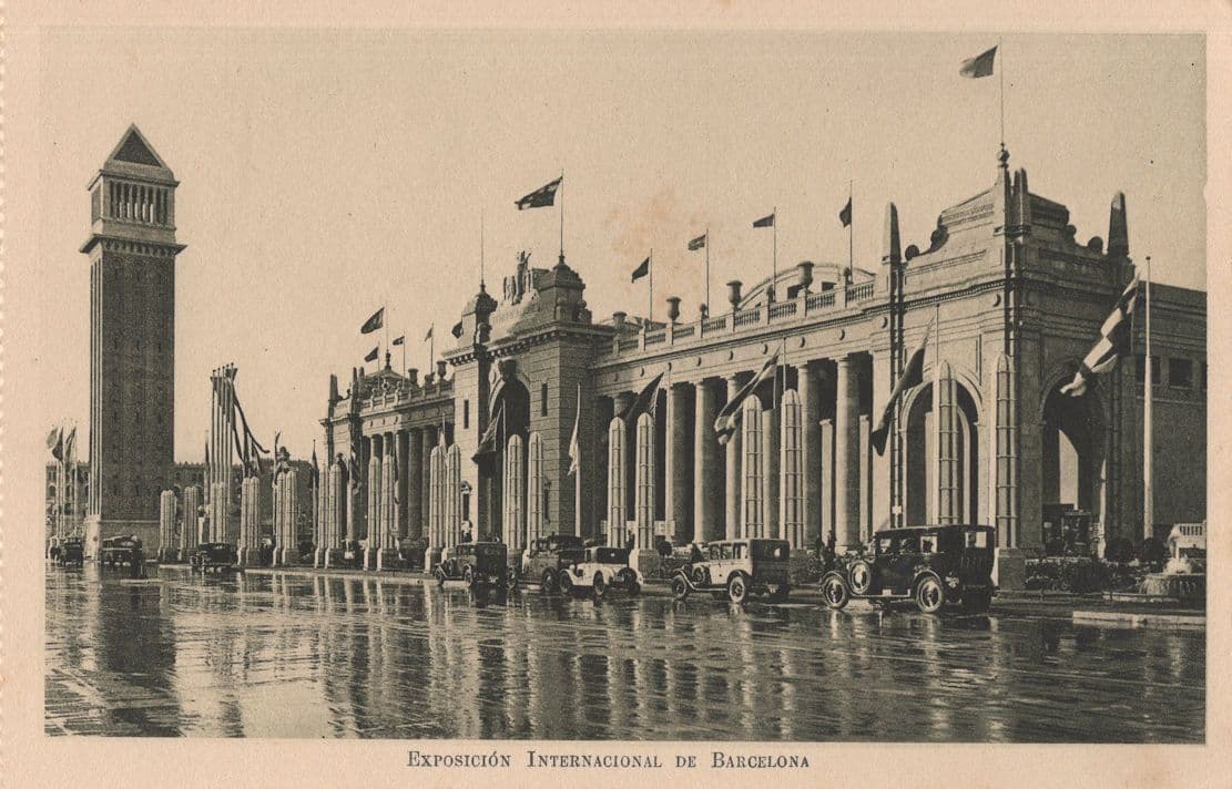 Palace De Communications Barcelona Exposicion 1929 Spanish Postcard