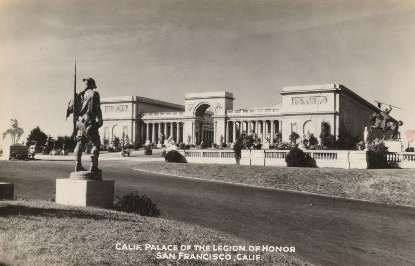 Palace of the Legion of Honour San Francisco California USA RPC Postcard