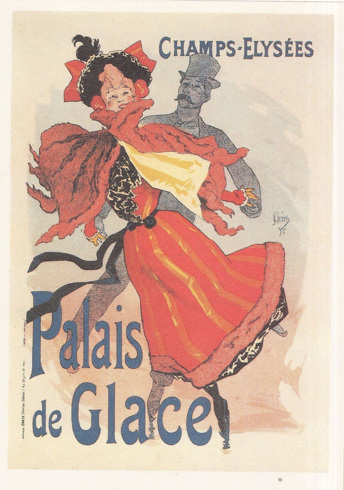 Palais De Clace Champs Elysees French Ice Skating Theatre Postcard