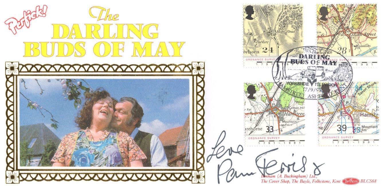 Pam Ferris The Darling Buds Of May Hand Signed Benham FDC
